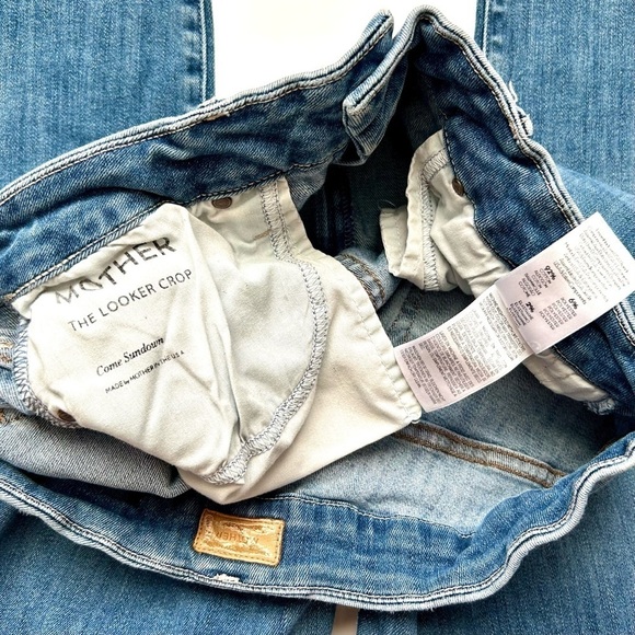 MOTHER The Looker Crop Skinny Jeans in Come Sundown Wash Size 30 - Picture 9 of 10
